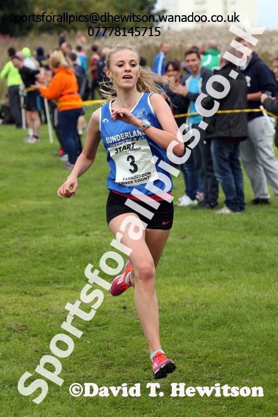Senior womens Sunderland Harriers Open Cross Country. Photo: David T. Hewitson/Sports for All Pics
